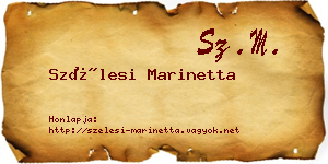 Szélesi Marinetta névjegykártya